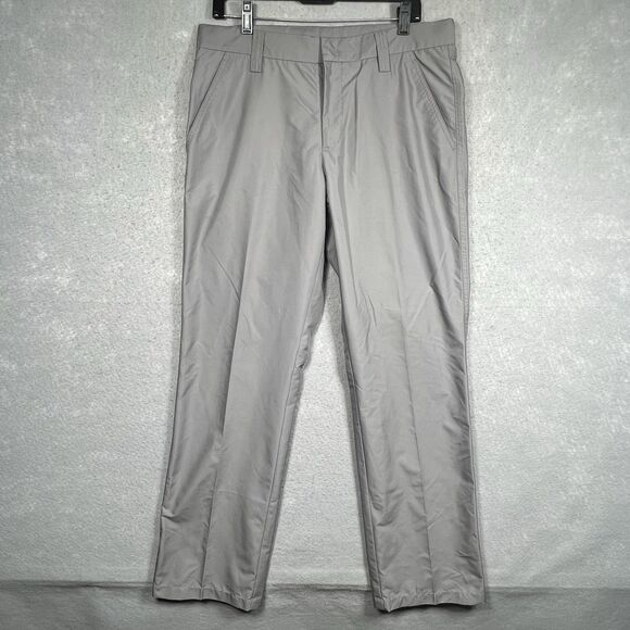 J Lindeberg Pants Men’s 34x33 Gray Performance Chino Solid Golf Lightweight - Picture 1 of 14